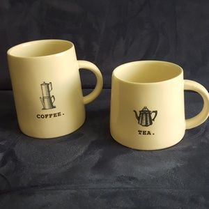 Rae dunn mug set TEA COFFEE icon